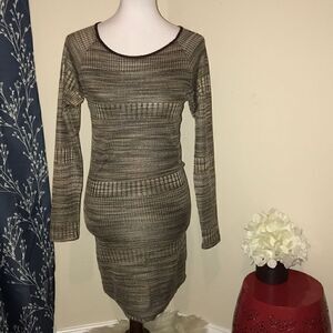 Karina Grimaldi Gianna Brown Dress Mini Dress